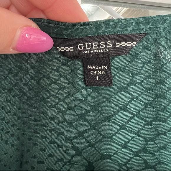 Guess Raeleana Snakeskin Surplice - Picture 7 of 8